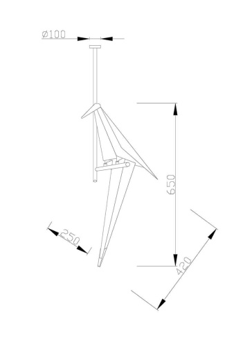 Подвесной светодиодный светильник Moderli Birds V3076-1CL