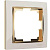 Рамка Werkel Snabb на 1 пост слоновая кость/золото WL03-Frame-01-ivory/GD 4690389083860