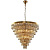 Подвесная люстра Crystal Lux Abigail SP22 D820 GOLD/AMBER