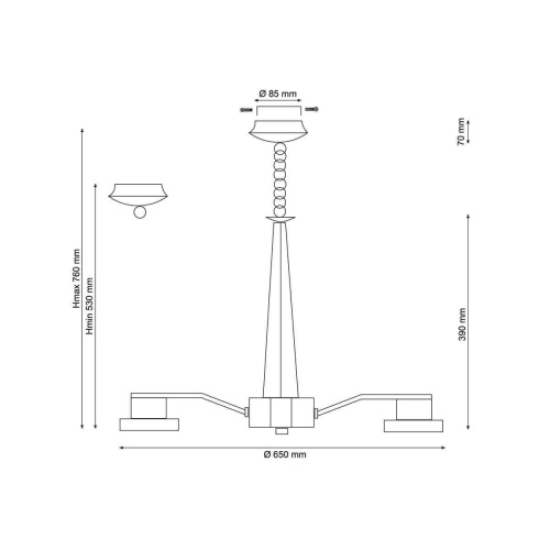 Подвесная люстра Lucia Tucci Natura 070.8 LED Подвесная люстра Lucia Tucci Natura 070.8 LED