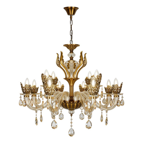 Подвесная люстра iLamp Asia 61078-8+4 BR Подвесная люстра iLamp Asia 61078-8+4 BR