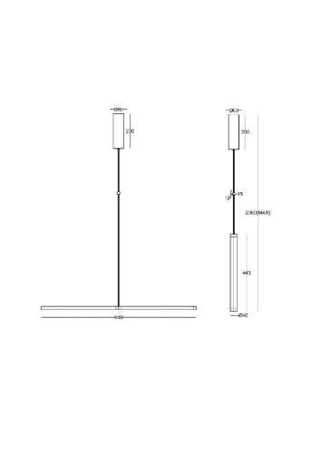 Подвесной светильник Maytoni P096PL-L11BK1