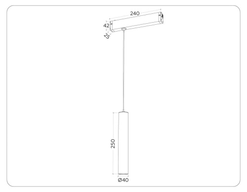 Трековый светодиодный светильник Ambrella Light Track System Magnetic 220V GL1431
