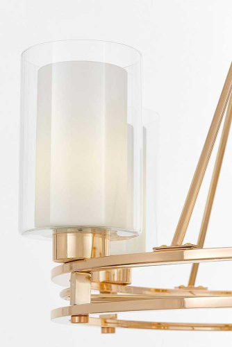 Подвесная люстра Lumina Deco Marietta LDP 8025-6 F.GD+WT Подвесная люстра Lumina Deco Marietta LDP 8025-6 F.GD+WT
