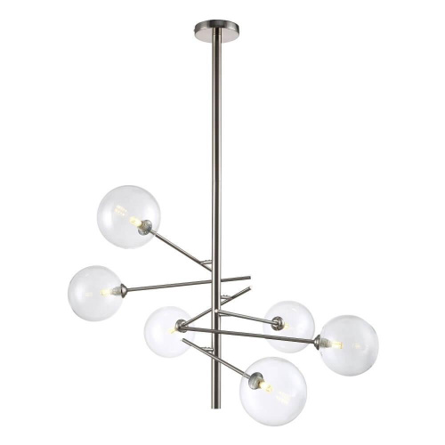 Подвесная люстра Crystal Lux MARCOS SP6 NICKEL Подвесная люстра Crystal Lux MARCOS SP6 NICKEL