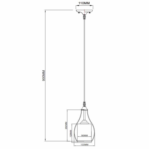 Подвесной светильник Rivoli Viola 5042-201 Б0044358