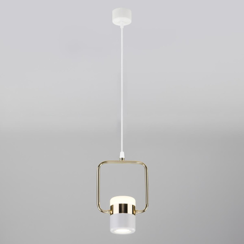 Подвесной светодиодный светильник Eurosvet Oskar 50165/1 LED золото/белый