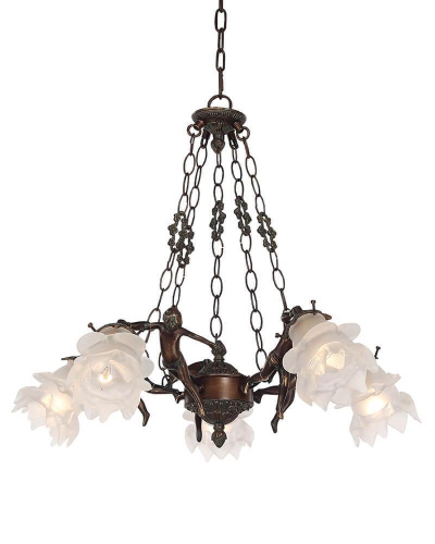 Подвесная люстра Lumien Hall Эльза H17050/5PCRG Подвесная люстра Lumien Hall Эльза H17050/5PCRG