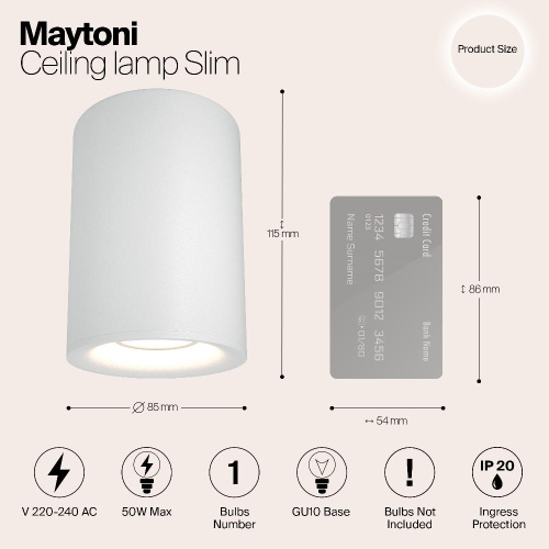 Потолочный светильник Maytoni Alfa C012CL-01W Потолочный светильник Maytoni Alfa C012CL-01W