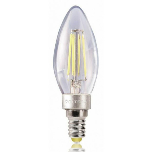 Лампа светодиодная Voltega E14 4W 2800К прозрачная VG1-CС1E14warm4W-F 4672