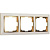 Рамка Werkel Snabb на 3 поста слоновая кость/золото WL03-Frame-03-ivory/GD 4690389083907
