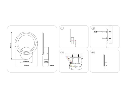 Светильник светодиодный настенный Ambrella light ACRYLICA FA8946 Светильник светодиодный настенный Ambrella light ACRYLICA FA8946
