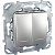 Выключатель двухклавишный с подсветкой Schneider Electric Unica MGU5.0101.30NZD