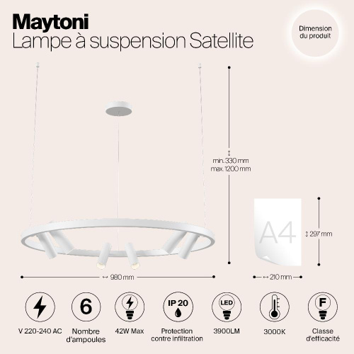 Подвесной светильник Maytoni MOD102PL-L42W