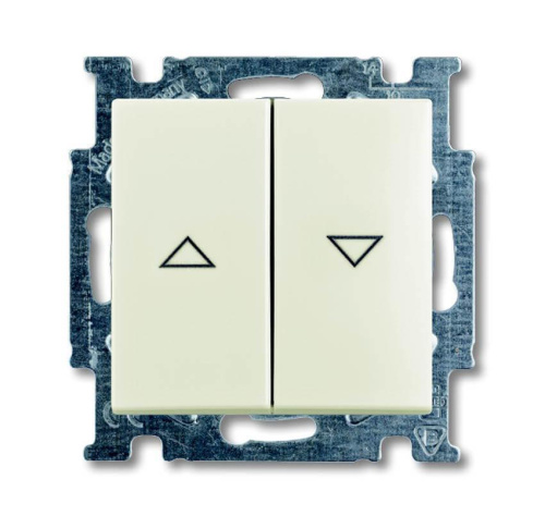 Выключатель жалюзи без фиксации ABB Basic55 chalet-белый 2CKA001413A1102 Выключатель жалюзи без фиксации ABB Basic55 chalet-белый 2CKA001413A1102
