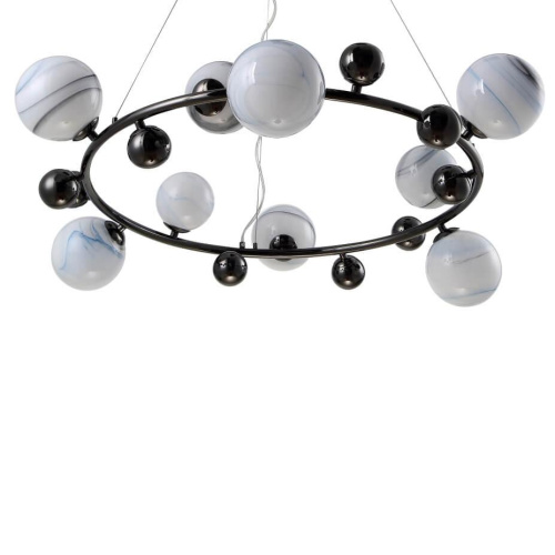Подвесная люстра Crystal Lux Salvadore SP9H Black Chromium Подвесная люстра Crystal Lux Salvadore SP9H Black Chromium