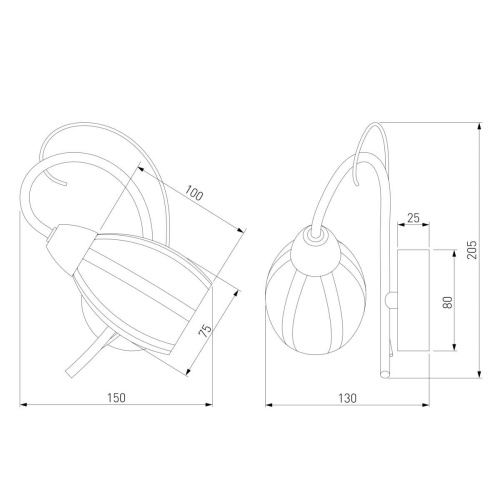 Бра Eurosvet 70040/1 хром