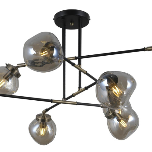 Потолочная люстра Seven Fires Kles SF4024/8C-BK-AB