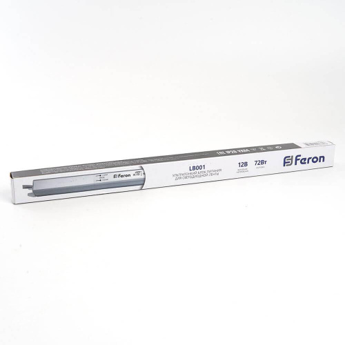 Блок питания для светодиодной ленты Feron LB001 12V 72W IP20 6A 48015 Блок питания для светодиодной ленты Feron LB001 12V 72W IP20 6A 48015