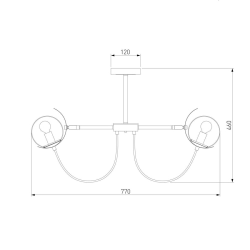 Потолочная люстра Eurosvet Amato 70110/8 черный