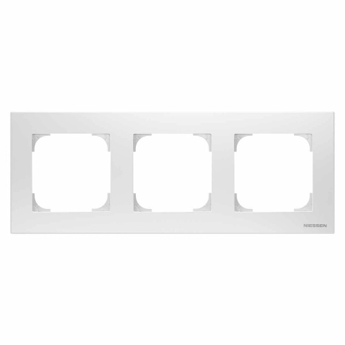 Рамка 3-постовая базовая ABB Sky альпийский белый 2CLA857310A1101 Рамка 3-постовая базовая ABB Sky альпийский белый 2CLA857310A1101