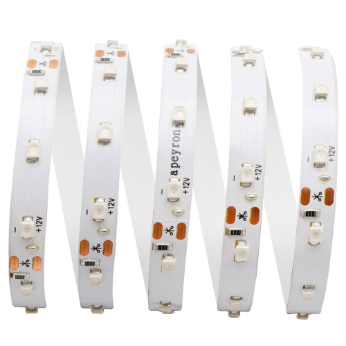Светодиодная влагозащищенная лента Apeyron 4,8W/m 60LED/m 3528SMD желтый 5M 00-83 Светодиодная влагозащищенная лента Apeyron 4,8W/m 60LED/m 3528SMD желтый 5M 00-83