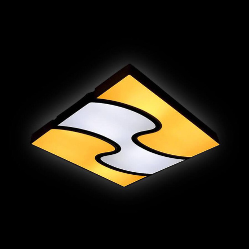 Потолочный светодиодный светильник Ambrella light Orbital Parrus FP2403 WH/BK 288W D680*680