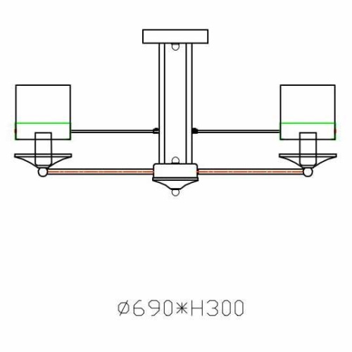 Потолочная люстра Rivoli Carosello 3029-308 Б0038071