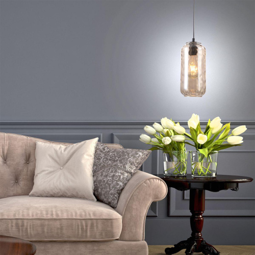 Подвесной светильник Escada Rise 10177/1S Black/Cognac Подвесной светильник Escada Rise 10177/1S Black/Cognac