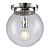 Потолочный светильник Crystal Lux Mario PL1 D250 Nickel/Transparente