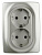 Розетка ЭРА 12 2x2P E Schuko 16A 250V 12-2106-15 Б0031237