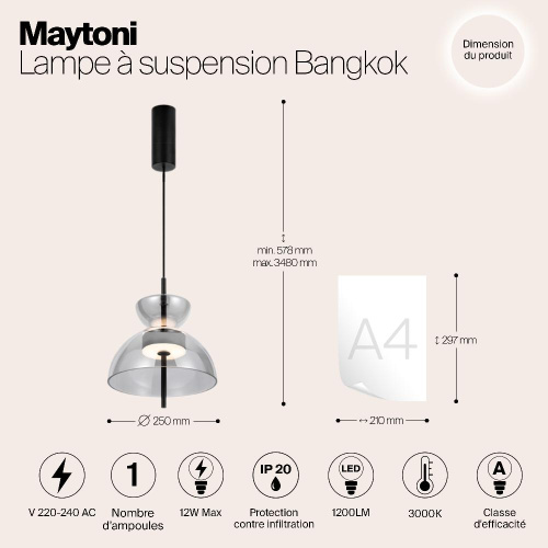 Подвесной светильник Maytoni MOD185PL-L6B3K5