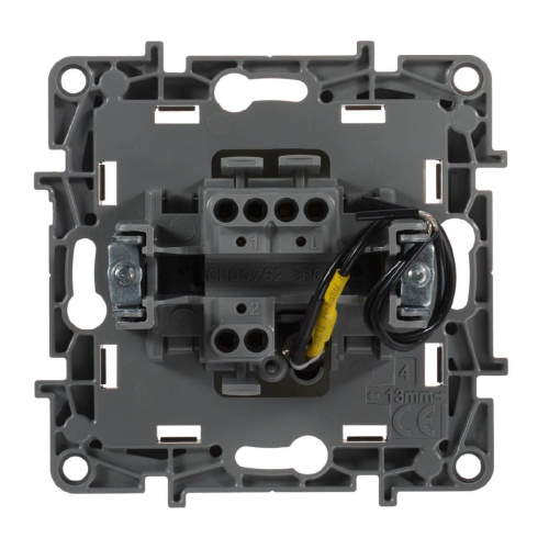 Переключатель одноклавишный Legrand Etika с подсветкой 10A 250V слоновая кость 672315