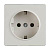 Розетка Werkel с заземлением слоновая кость WL03-SKG-01-IP20-ivory 4690389046223