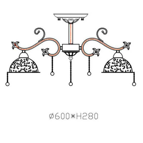 Подвесная люстра Rivoli Dolcezza 2030-308 Б0038450