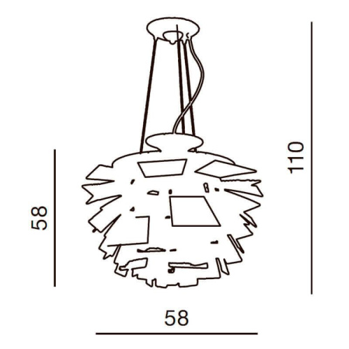 Подвесная люстра Azzardo Flower AZ0097 Подвесная люстра Azzardo Flower AZ0097