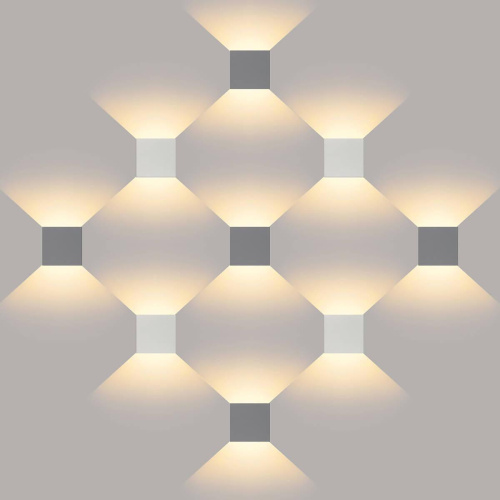 Уличный настенный светодиодный светильник Elektrostandard 1548 Techno LED Winner серый a038411
