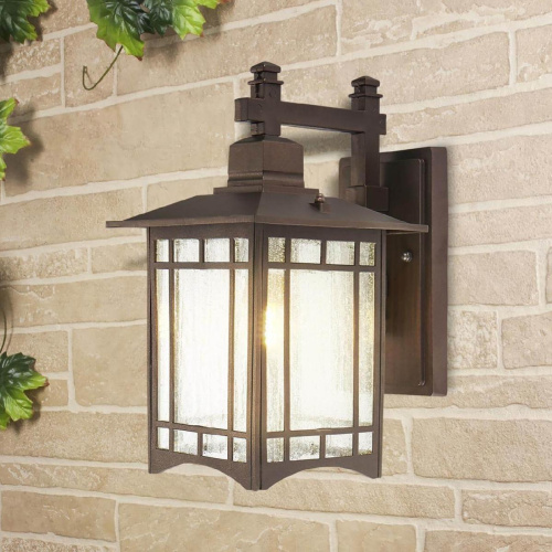 Уличный настенный светильник Elektrostandard Vela D кофейное золото GL 1019D a043647