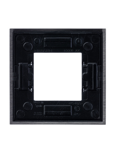 Рамка 1-постовая ABB Zenit сталь 2CLA227100N4001 Рамка 1-постовая ABB Zenit сталь 2CLA227100N4001