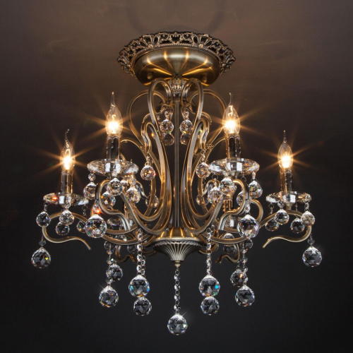 Подвесная люстра Eurosvet 12505/6 античная бронза Strotskis