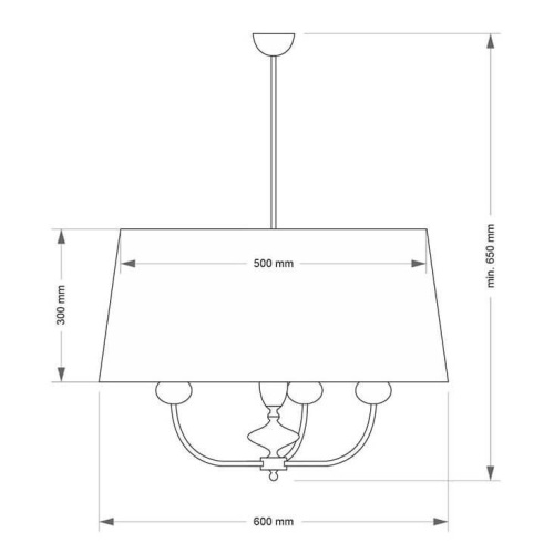 Подвесная люстра Kutek Mood Narni NAR-ZW-3 (CZ)