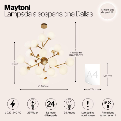 Подвесной светильник Maytoni MOD545PL-24BS Подвесной светильник Maytoni MOD545PL-24BS