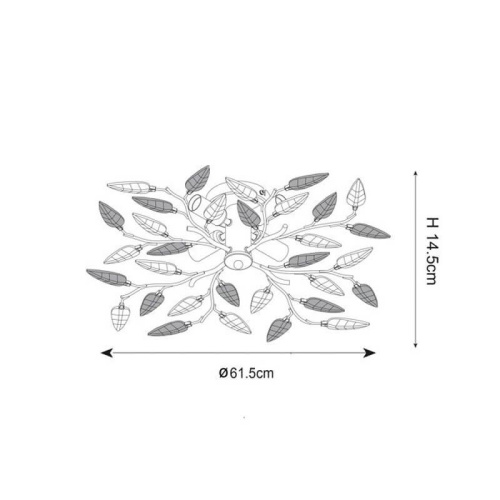 Потолочная люстра Zumaline Lia P749A