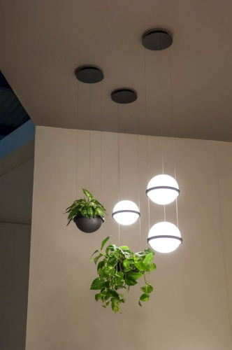 Подвесной Светильник Palma Wall Lamp 2 Шара + 1 Вазон By Imperiumloft