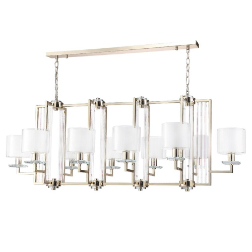 Подвесная люстра Crystal Lux Nicolas SP10 L1300 Gold/White Подвесная люстра Crystal Lux Nicolas SP10 L1300 Gold/White
