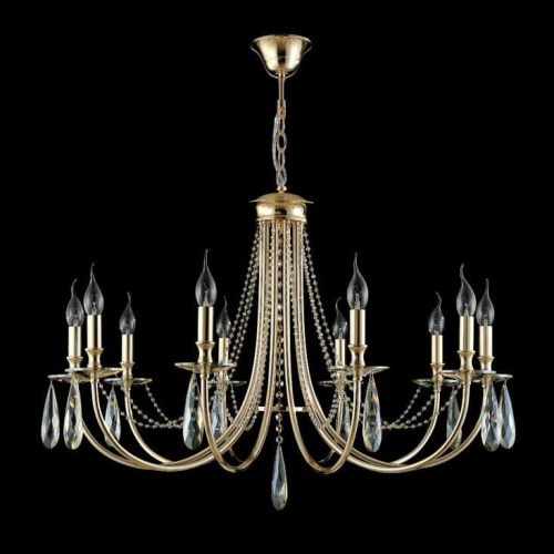 Подвесная люстра Crystal Lux Victoria SP10 Gold/Amber Подвесная люстра Crystal Lux Victoria SP10 Gold/Amber