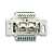 Розетка компьютерная 2хRJ45 ABB BJE 8/8 полюсов раздельно 6e кат 2CKA000230A0470