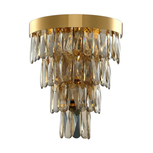 Настенный светильник Crystal Lux Abigail AP3 GOLD/AMBER Настенный светильник Crystal Lux Abigail AP3 GOLD/AMBER