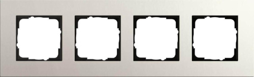 Рамка 4-постовая Gira Esprit Lenoleum-Multiplex светло-серый 0214220