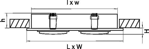 Встраиваемый светильник Lightstar Singo 011624